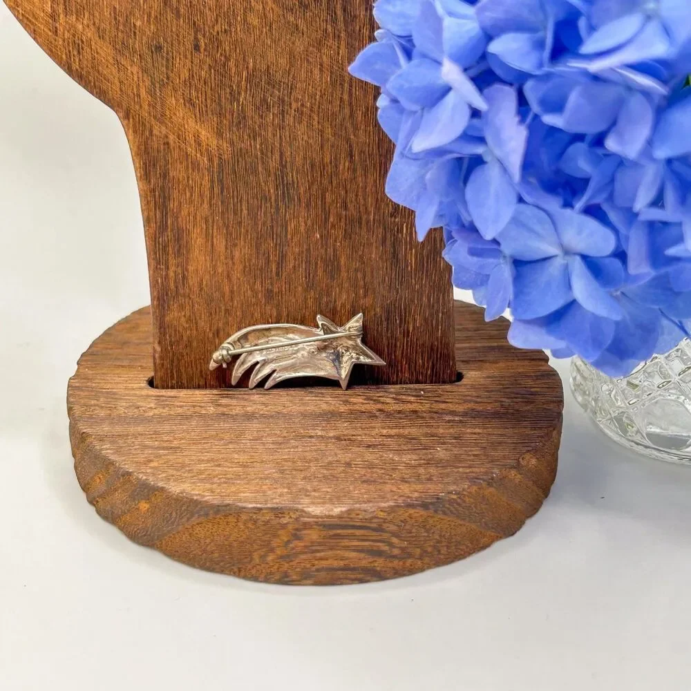 J.H. Breakell Sterling Silver Star Brooch Shooting Star Wish